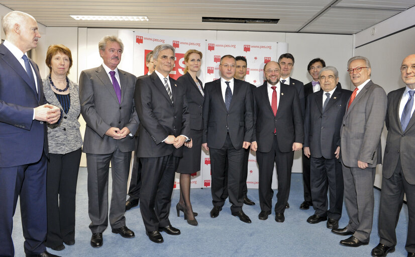 Suriet 8: EP President prepares European Council with European Socialists Prime Ministers and Deputy Prime Ministers.