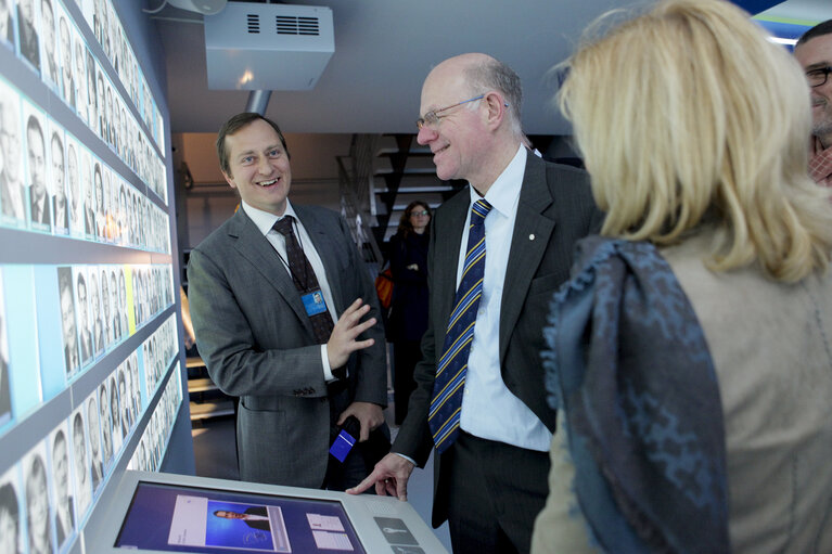 Bundestag President Norbert LAMMERT visits the Parlamentarium