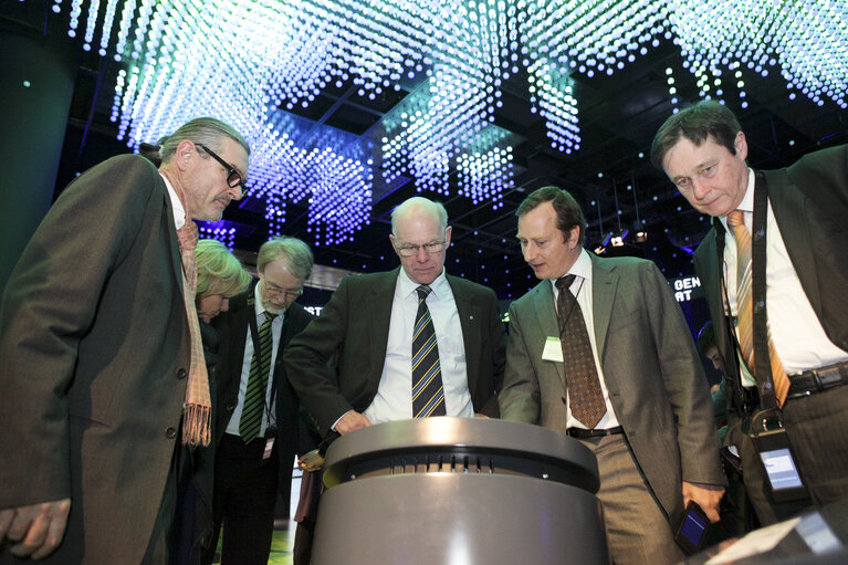 Bundestag President Norbert LAMMERT visits the Parlamentarium