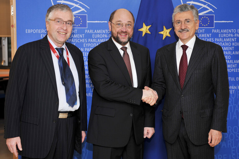 Foto 3: EP President meets with the Secretary General of FEPS