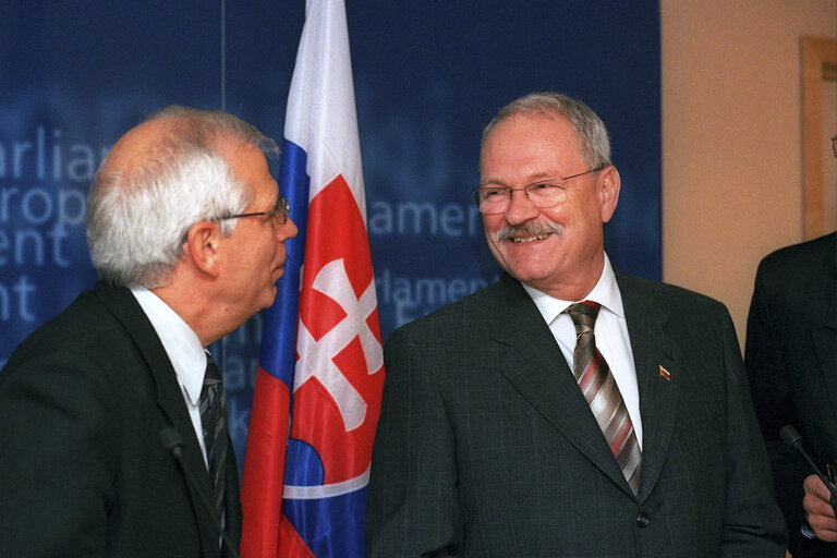 Fotografie 1: EP President meets with the President of Slovakia to the EP