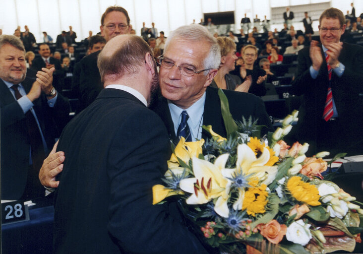 Elections of the EP President during the plenary session in Strasbourg.