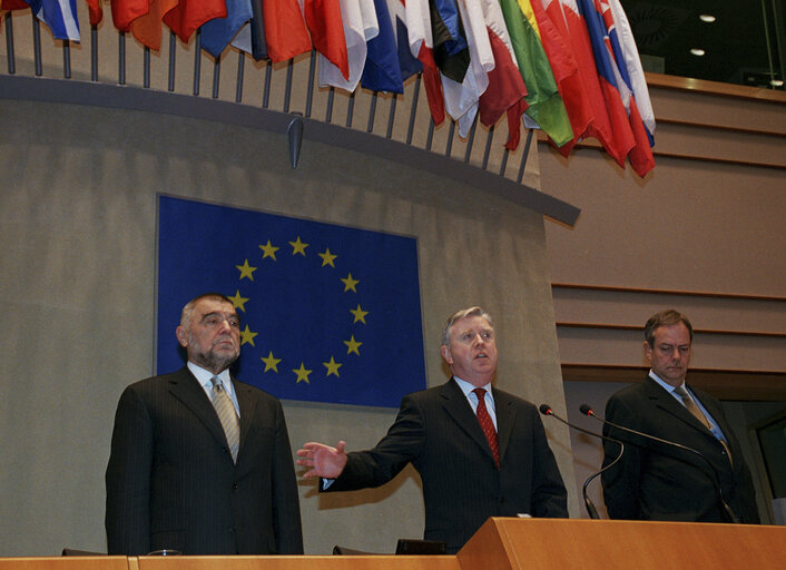 Fotografia 27: Visit of the President of Croatia to the EP.