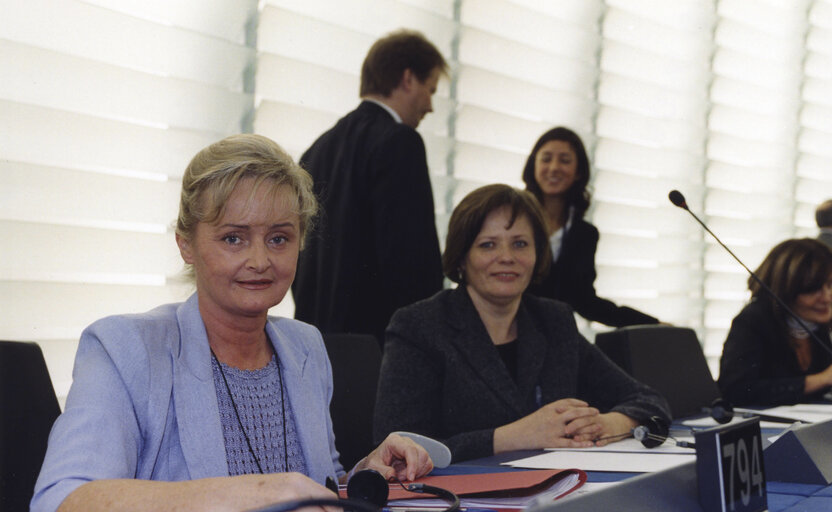 Activities of MEP during the plenary session in Strasbourg