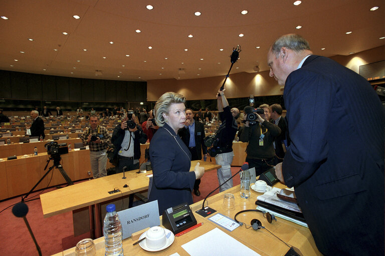 Fotografija 21: Hearing of the Commissioner Designate for media and information society.