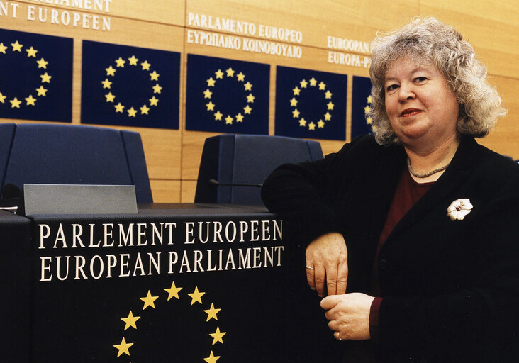 Photo 8 : Jean LAMBERT at the EP in Strasbourg.