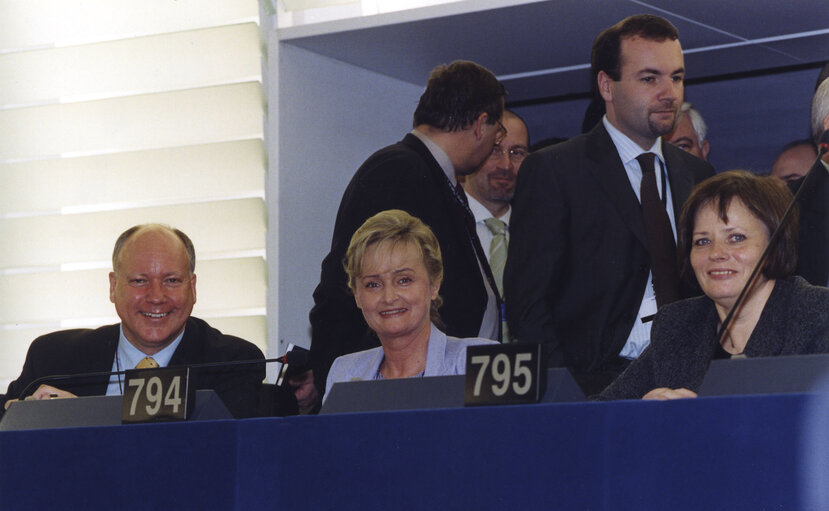 Activities of MEP during the plenary session in Strasbourg