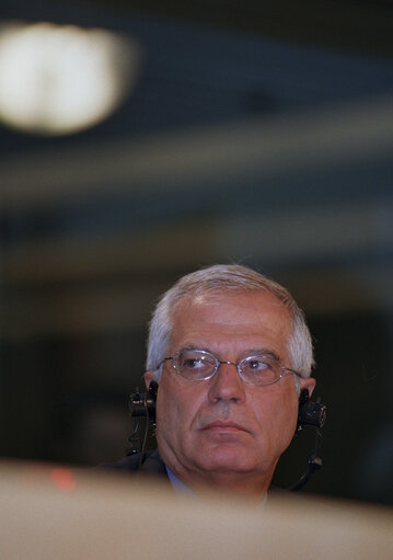 Fotografie 5: Press Conference by the EP President and the Turkish Prime Minister.