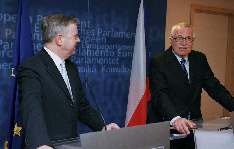 EP President meets with the President of the Czech Republic.