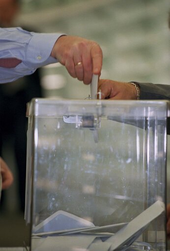 Elections of the EP President during the plenary session in Strasbourg.