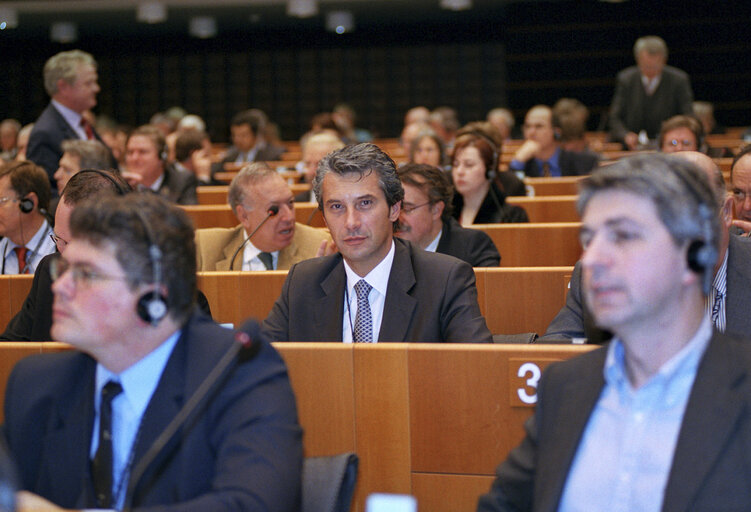 MEP in the hemicycle