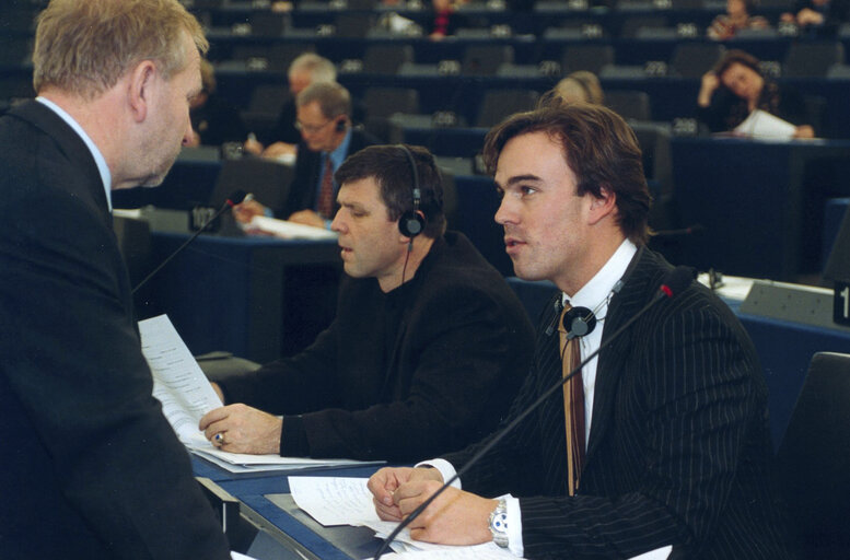 Fotografija 3: Camiel EURLINGS in plenary session at the EP in Strasbourg.