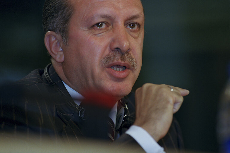 Photo 7: Press Conference by the EP President and the Turkish Prime Minister.