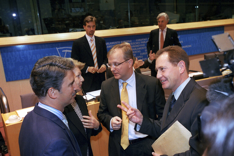 Foto 10: Hearing of European Commissioner in charge of Enlargement and European Neighbourhood Policy