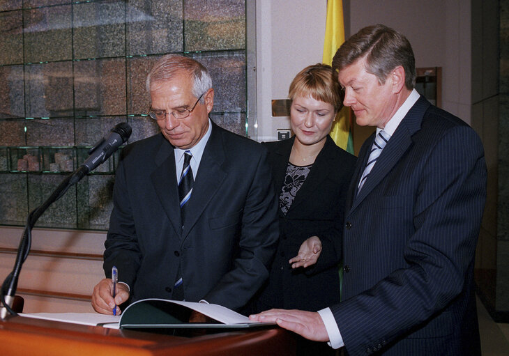 EP President meets with the President of the Lithuanian Parliament.