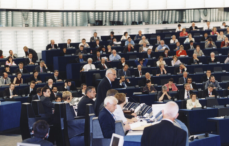 Elections of the EP President during the plenary session in Strasbourg.