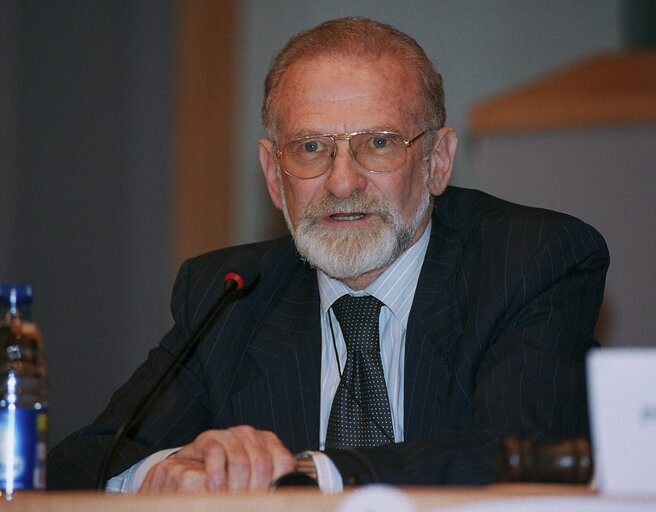 Bronislaw GEREMEK at the EP in Strasbourg.