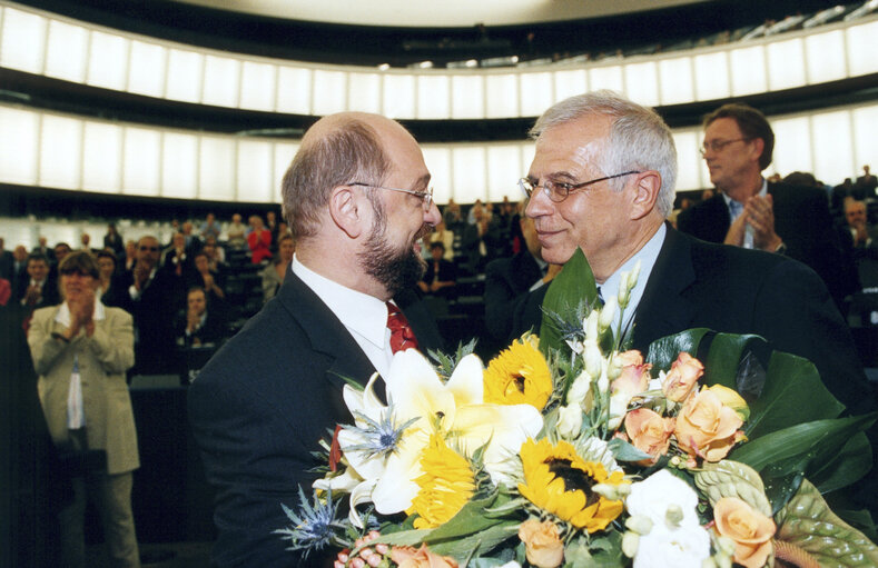 Suriet 1: Elections of the EP President during the plenary session in Strasbourg.