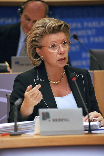 Fotografija 13: Hearing of the Commissioner Designate for media and information society.