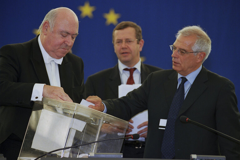 Suriet 14: Elections of the EP President during the plenary session in Strasbourg.