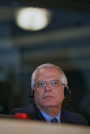 Fotografia 8: Press Conference by the EP President and the Turkish Prime Minister.