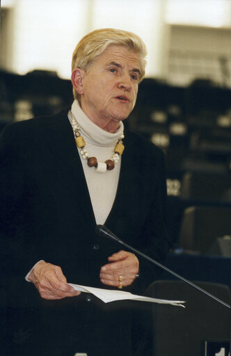 Φωτογραφία 2: Colette FLESCH in plenary session in Strasbourg.