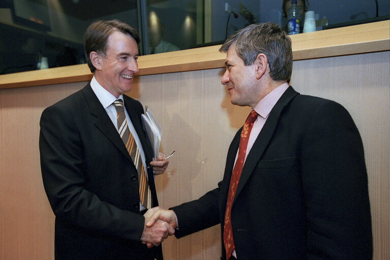 Foto 1: Hearing of European Commissioner in charge of Trade