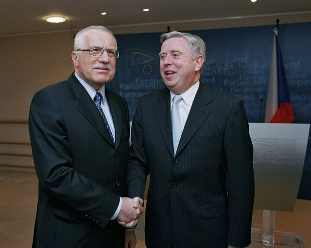 EP President meets with the President of the Czech Republic.