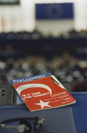 Photo 11: Vote on the Eurling report on the progress made by Turkey concerning its accession to the EU.