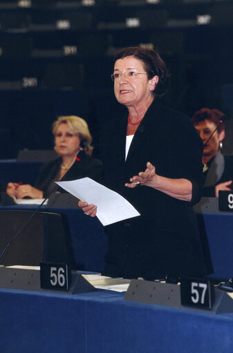 Fotó 3: Mechtild ROTHE in Plenary Session in Strasbourg.