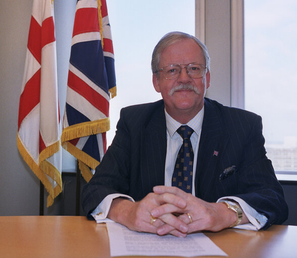 Roger HELMER at the EP in Brussels.