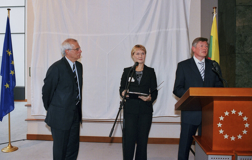 EP President meets with the President of the Lithuanian Parliament.