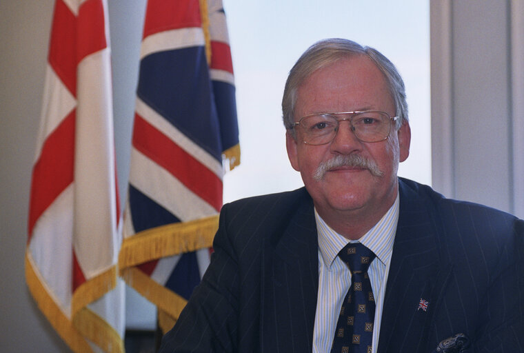 Roger HELMER at the EP in Brussels.