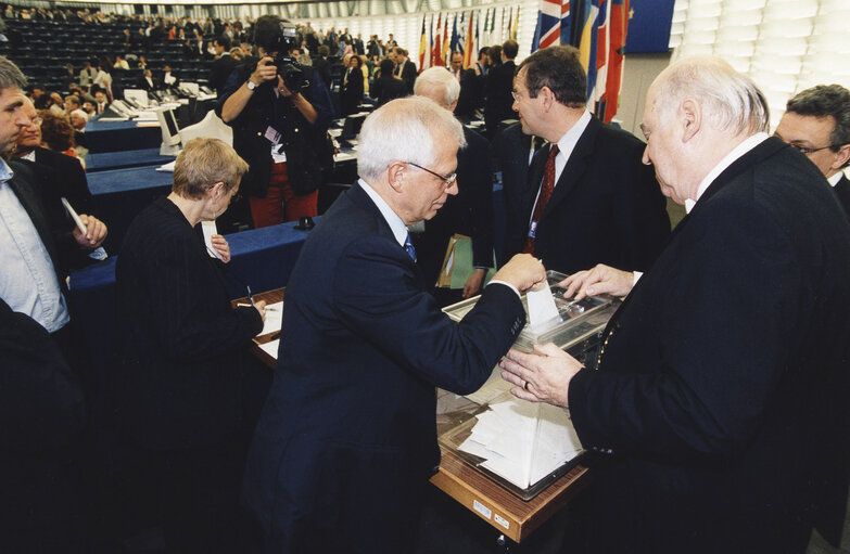 Suriet 4: Elections of the EP President during the plenary session in Strasbourg.