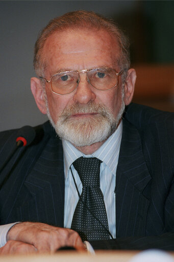 Bronislaw GEREMEK at the EP in Strasbourg.