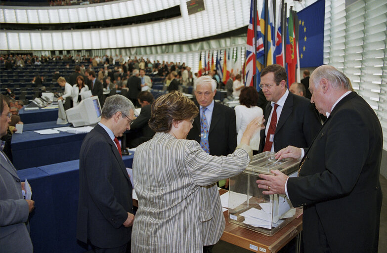 Fotografie 3: Elections of the EP President during the plenary session in Strasbourg.