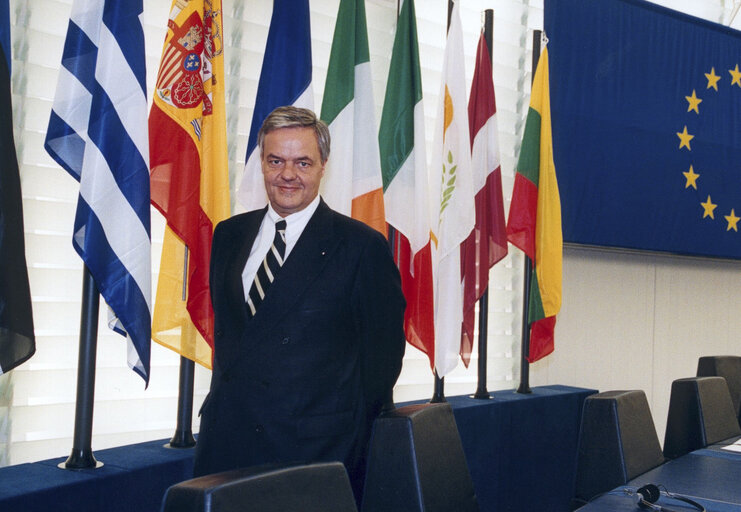 Foto 1: Christoph KONRAD at the EP in Strasbourg.