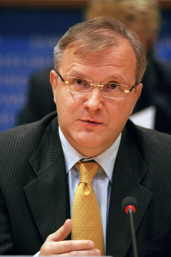 Photo 18 : Hearing of European Commissioner in charge of Enlargement and European Neighbourhood Policy