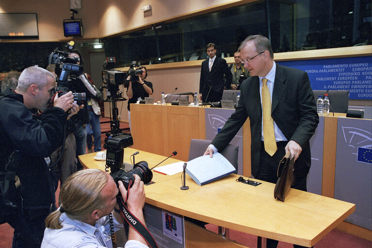 Foto 19: Hearing of European Commissioner in charge of Enlargement and European Neighbourhood Policy