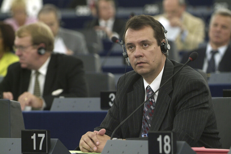 Ville ITALA at the EP in Strasbourg.