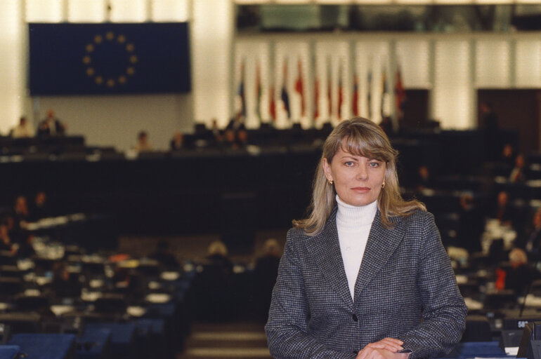 Fotografie 2: Lidia Joanna GERINGER de OEDENBERG at the EP in Strasbourg.