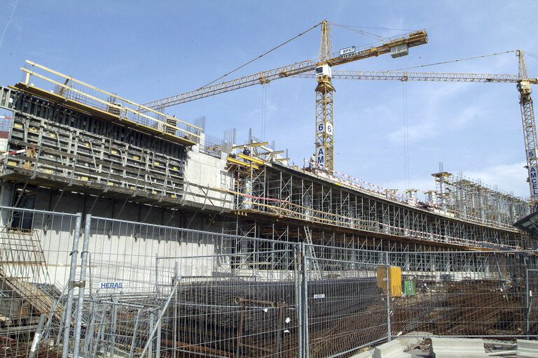 Fotografie 38: Ongoing construction works at the EP buildings in Brussels.