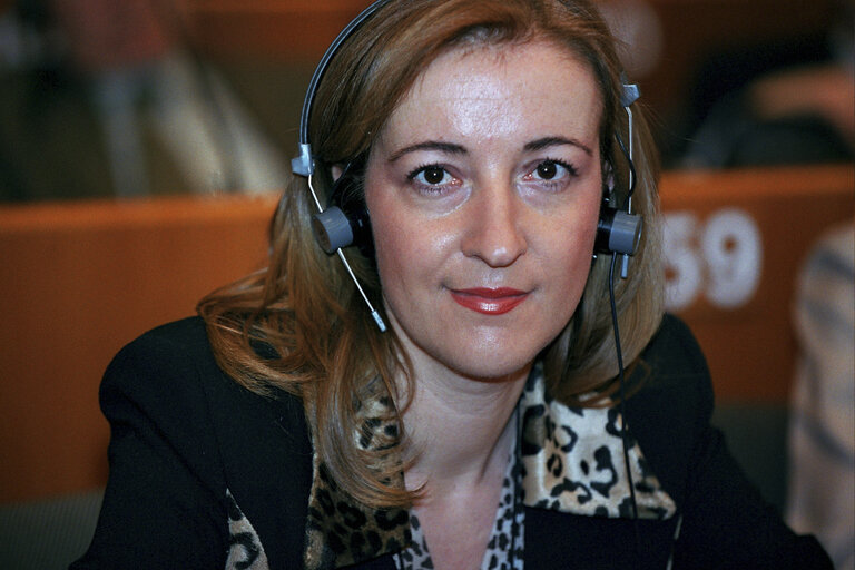 Maria Isabel SALINAS GARCIA at the EP in Brussels.