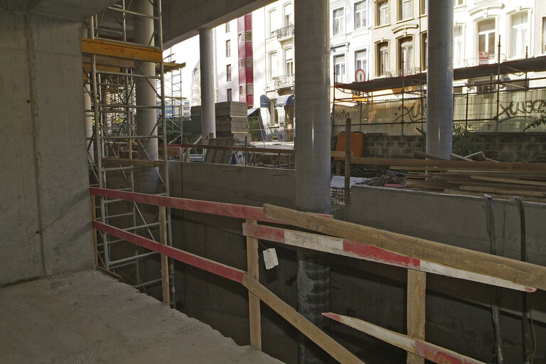 Fotografie 12: Ongoing construction works at the EP buildings in Brussels.