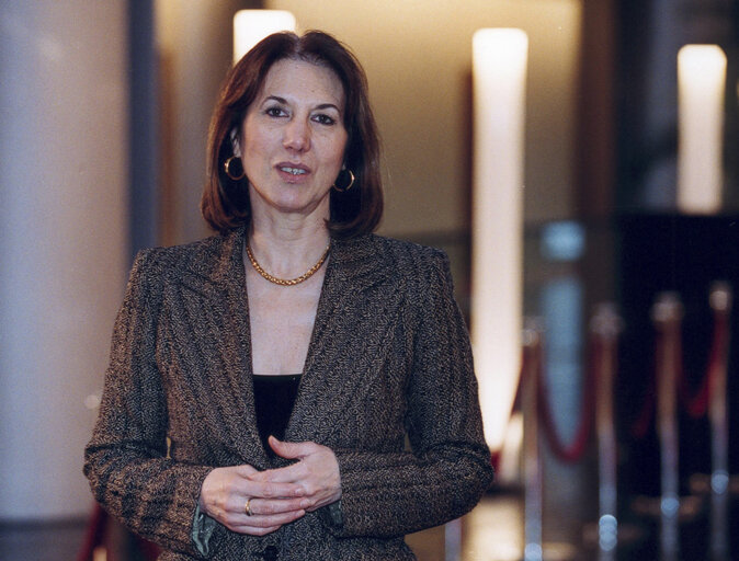 Martine ROURE at the EP in Strasbourg.