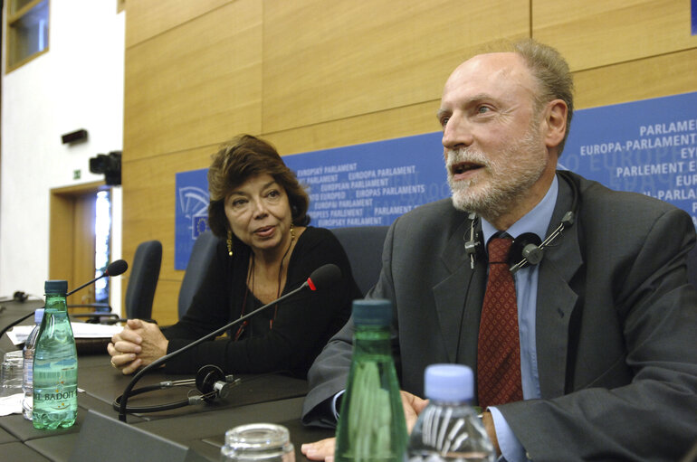 Photo 8 : Press conference in Strasbourg on the situation in the Middle East and the role of the EU