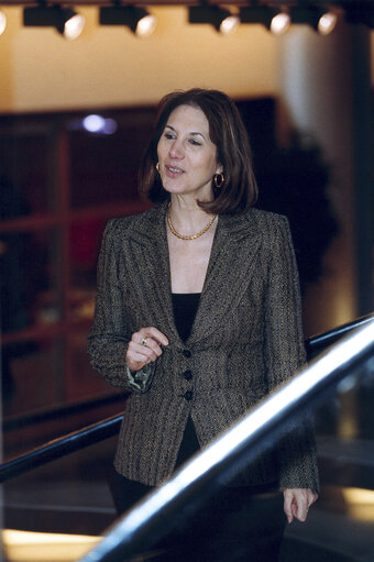 Martine ROURE at the EP in Strasbourg.