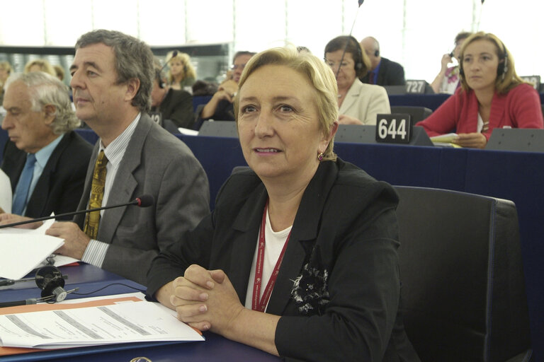 Foto 3: Rosa MIGUELEZ RAMOS in plenary session in Strasbourg.