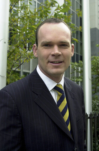 Simon COVENEY at the EP in Brussels.