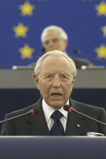 Zdjęcie 17: Visit of the President of Italy to the EP.